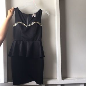 Black w/ silver stones dress